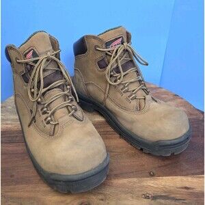 RED WING King Toe Work Boot Leather Women's 7.5D Safety Camel 2340
